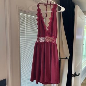 Halter/backless dress sz L